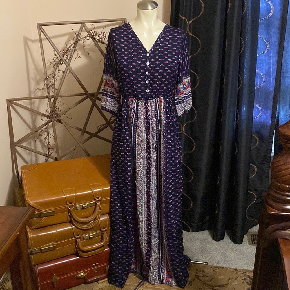 Bohemian Blue Dress